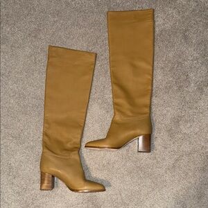 Tamara Mellon knee high leather heeled boot